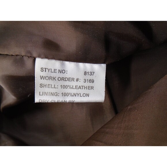 MARGARET GODFREY Suede Style 100% Leather Pants Women's 32" Waist Brown Western - Picture 14 of 16